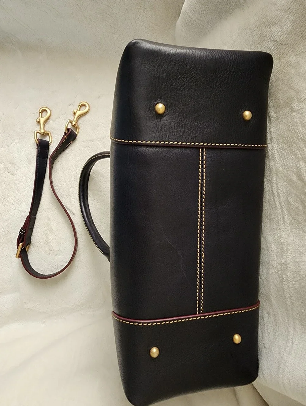 Dooney and Bourke Navy Florentine Leather Satchel 38